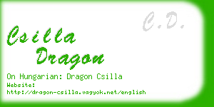 csilla dragon business card